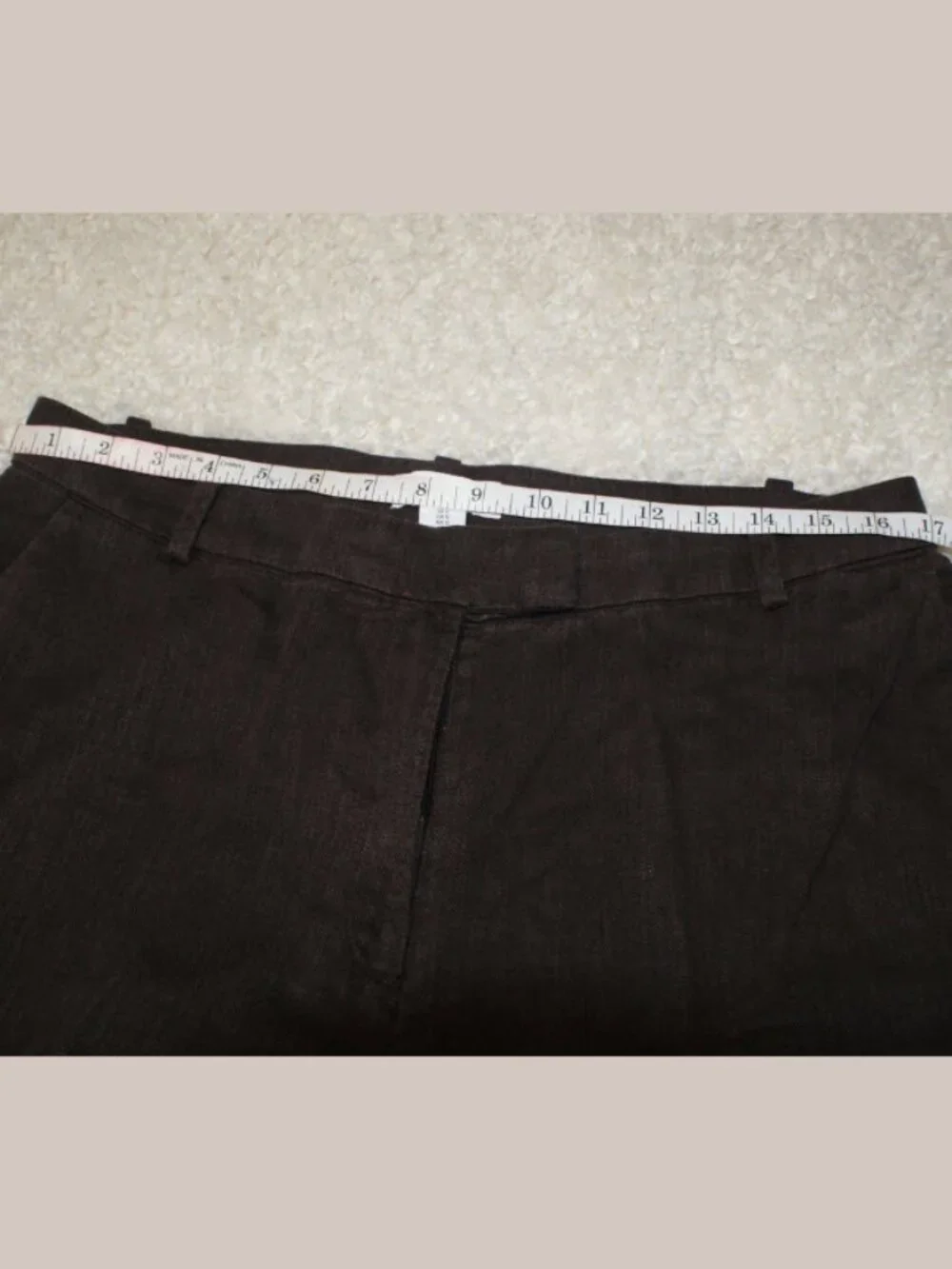 H&M Linen-Blend  Brown Pants - Size 12 - BRAND NEW